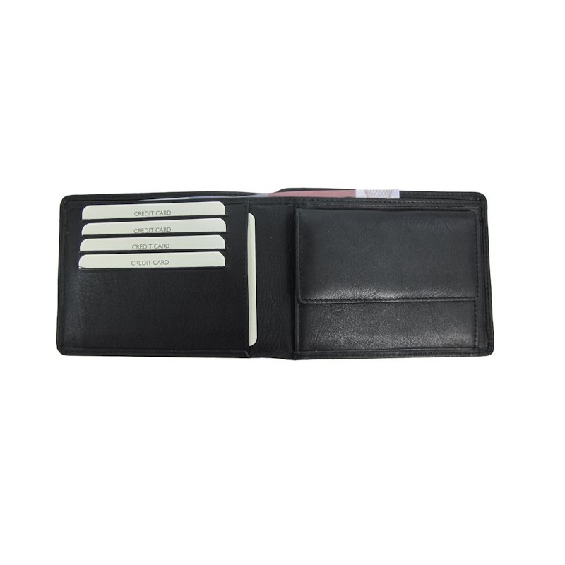 Black leather wallet | Eco gift